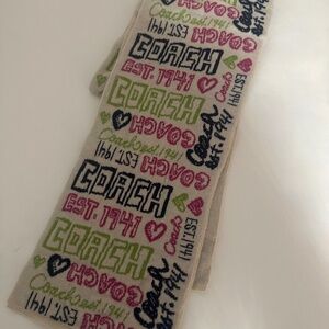 Coach scarf
